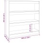 Estantería de libros/divisor de espacios blanco 100x30x103 cm en Librerías y estanterías | Comprar online en Foru.es