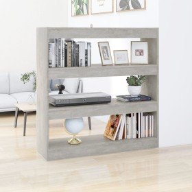 Estantería/divisor de espacios gris hormigón 100x30x103 cm en Librerías y estanterías | Comprar online en Foru.es