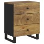 Mesita de noche madera mango madera contrachapada 50x33x62 cm de vidaXL, Mesitas de noche - Ref: Foro24-350663, Precio: 160,8...