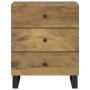 Mesita de noche madera mango madera contrachapada 50x33x62 cm de vidaXL, Mesitas de noche - Ref: Foro24-350663, Precio: 160,8...