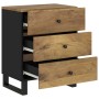 Mesita de noche madera mango madera contrachapada 50x33x62 cm de vidaXL, Mesitas de noche - Ref: Foro24-350663, Precio: 160,8...