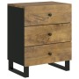 Mesita de noche madera mango madera contrachapada 50x33x62 cm de vidaXL, Mesitas de noche - Ref: Foro24-350663, Precio: 160,8...