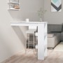 Mesa de bar de pared madera contrachapada blanco 102x45x103,5cm en Mesas de comedor | Comprar online en Foru.es