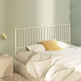 White metal headboard 160 cm by vidaXL, Headboards and footboards - Ref: Foro24-350966, Price: 33,87 €, Discount: %
