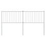 Cabecero de metal blanco 160 cm de vidaXL, Cabeceros y pies de cama - Ref: Foro24-350966, Precio: 34,40 €, Descuento: %
