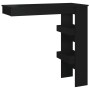 Mesa de bar de pared madera contrachapada negro 102x45x103,5cm en Mesas de comedor | Comprar online en Foru.es