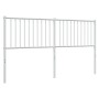 Cabecero de metal blanco 160 cm de vidaXL, Cabeceros y pies de cama - Ref: Foro24-350966, Precio: 34,40 €, Descuento: %