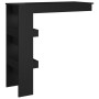 Mesa de bar de pared madera contrachapada negro 102x45x103,5cm en Mesas de comedor | Comprar online en Foru.es