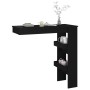 Mesa de bar de pared madera contrachapada negro 102x45x103,5cm en Mesas de comedor | Comprar online en Foru.es