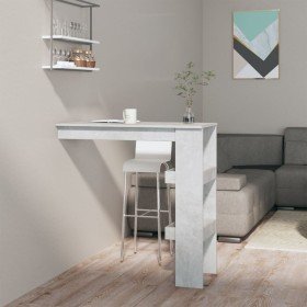 Mesa de bar de pared madera contrachapada gris 102x45x103,5cm en Mesas de comedor | Comprar online en Foru.es
