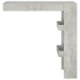 Mesa de bar de pared madera contrachapada gris 102x45x103,5cm en Mesas de comedor | Comprar online en Foru.es