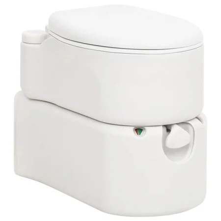Inodoro de camping integrado HDPE y esmalte blanco 24+17 L de vidaXL, Urinarios y retretes portátiles - Ref: Foro24-154410, P...