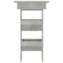 Mesa de bar de pared madera contrachapada gris 102x45x103,5cm en Mesas de comedor | Comprar online en Foru.es
