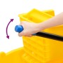 Cubo para fregona con escurridor y ruedas PP amarillo 36 L de vidaXL, Carretones y caddies de mantenimiento - Ref: Foro24-154...