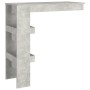 Mesa de bar de pared madera contrachapada gris 102x45x103,5cm en Mesas de comedor | Comprar online en Foru.es