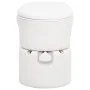 Inodoro de camping integrado HDPE y esmalte blanco 24+17 L de vidaXL, Urinarios y retretes portátiles - Ref: Foro24-154410, P...