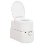 Inodoro de camping integrado HDPE y esmalte blanco 24+17 L de vidaXL, Urinarios y retretes portátiles - Ref: Foro24-154410, P...