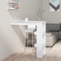 Mesa de bar de pared madera contrachapada blanco 102x45x103,5cm en Mesas de comedor | Comprar online en Foru.es