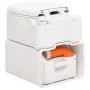 Inodoro de camping integrado HDPE y esmalte blanco 24+17 L de vidaXL, Urinarios y retretes portátiles - Ref: Foro24-154410, P...