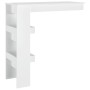 Mesa de bar de pared madera contrachapada blanco 102x45x103,5cm en Mesas de comedor | Comprar online en Foru.es