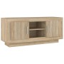 Mueble de TV madera contrachapada roble Sonoma 102x35x45 cm en Muebles TV | Comprar online en Foru.es