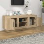 Mueble de TV madera contrachapada roble Sonoma 102x35x45 cm en Muebles TV | Comprar online en Foru.es