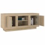 Mueble de TV madera contrachapada roble Sonoma 102x35x45 cm en Muebles TV | Comprar online en Foru.es
