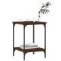 Mesa de centro madera de ingeniería marrón roble 40x40x55 cm de vidaXL, Mesas de centro - Ref: Foro24-832827, Precio: 34,94 €...