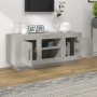 Mueble de TV madera contrachapada gris hormigón 102x35x45 cm en Muebles TV | Comprar online en Foru.es