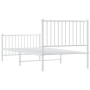 Estructura cama metal con cabecero y pie cama blanca 90x200 cm de vidaXL, Camas y somieres - Ref: Foro24-350942, Precio: 78,6...