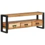 Mueble de TV madera maciza de acacia 120x30x45 cm de vidaXL, Muebles TV - Ref: Foro24-351670, Precio: 241,56 €, Descuento: %