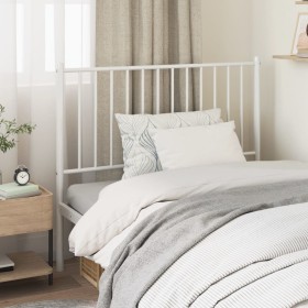 Cabecero de metal blanco 100 cm de vidaXL, Cabeceros y pies de cama - Ref: Foro24-350960, Precio: 24,62 €, Descuento: %