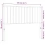Cabecero de metal blanco 100 cm de vidaXL, Cabeceros y pies de cama - Ref: Foro24-350960, Precio: 24,24 €, Descuento: %