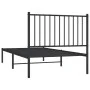 Estructura de cama con cabecero metal negro 90x190 cm de vidaXL, Camas y somieres - Ref: Foro24-350856, Precio: 64,01 €, Desc...
