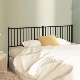 Cabecero de metal negro 180 cm de vidaXL, Cabeceros y pies de cama - Ref: Foro24-350900, Precio: 35,77 €, Descuento: %