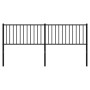 Cabecero de metal negro 180 cm de vidaXL, Cabeceros y pies de cama - Ref: Foro24-350900, Precio: 36,38 €, Descuento: %