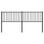 Cabecero de metal negro 180 cm de vidaXL, Cabeceros y pies de cama - Ref: Foro24-350900, Precio: 35,77 €, Descuento: %