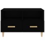 Mueble para TV madera contrachapada negro 80x36x50 cm en Muebles TV | Comprar online en Foru.es