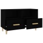 Mueble para TV madera contrachapada negro 80x36x50 cm en Muebles TV | Comprar online en Foru.es