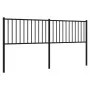 Cabecero de metal negro 180 cm de vidaXL, Cabeceros y pies de cama - Ref: Foro24-350900, Precio: 35,77 €, Descuento: %