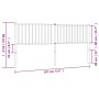 Cabecero de metal negro 180 cm de vidaXL, Cabeceros y pies de cama - Ref: Foro24-350900, Precio: 36,38 €, Descuento: %