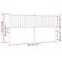 Cabecero de metal negro 180 cm de vidaXL, Cabeceros y pies de cama - Ref: Foro24-350900, Precio: 35,77 €, Descuento: %