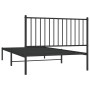 Estructura de cama con cabecero metal negro 107x203 cm de vidaXL, Camas y somieres - Ref: Foro24-350860, Precio: 77,42 €, Des...