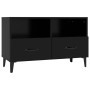 Mueble para TV madera contrachapada negro 80x36x50 cm en Muebles TV | Comprar online en Foru.es