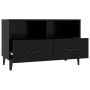 Mueble para TV madera contrachapada negro 80x36x50 cm en Muebles TV | Comprar online en Foru.es