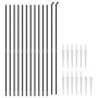 Cerca de alambre con pinchos de anclaje gris antracita 1,4x25 m de vidaXL, Paneles de vallas - Ref: Foro24-154283, Precio: 18...