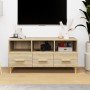 Mueble para TV madera contrachapada color roble 102x36x50 cm en Muebles TV | Comprar online en Foru.es