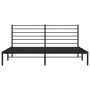 Estructura de cama con cabecero metal negro 180x200 cm de vidaXL, Camas y somieres - Ref: Foro24-352323, Precio: 119,71 €, De...