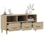 Mueble para TV madera contrachapada color roble 102x36x50 cm en Muebles TV | Comprar online en Foru.es