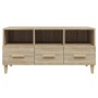 Mueble para TV madera contrachapada color roble 102x36x50 cm en Muebles TV | Comprar online en Foru.es